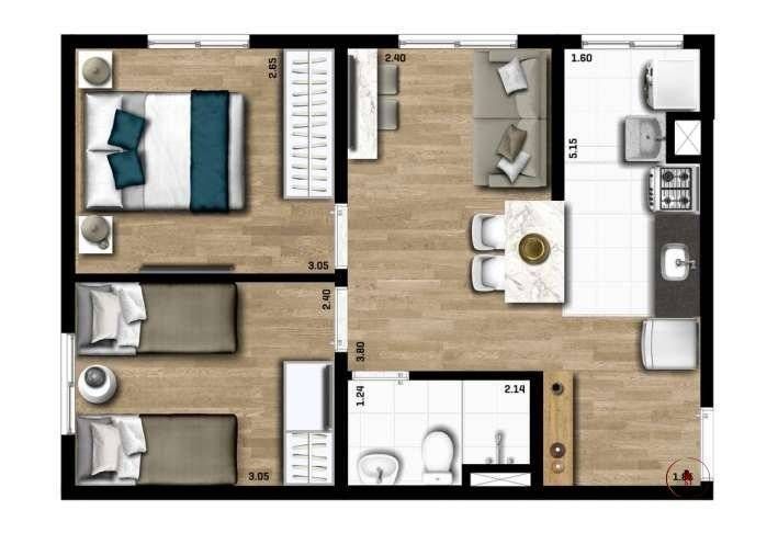 Kz carapicuíba 2 construtora kazzas construção 40 metros 02  - foto 5