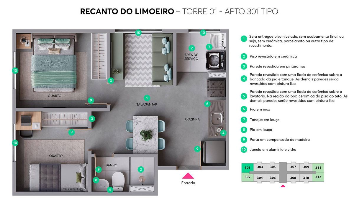 Recanto do limoeiro construtora mrv construção 34 metros 02 