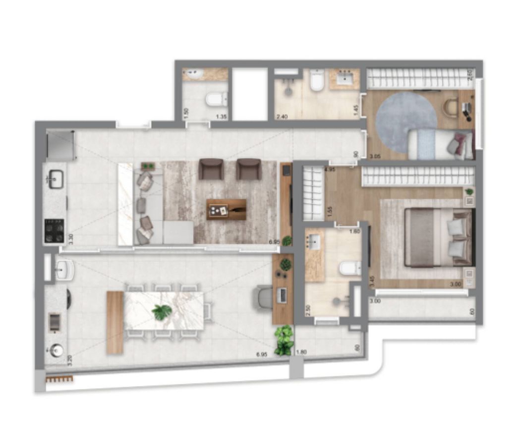 Escape eden construtora cyrela construção 94 metros 03 quart