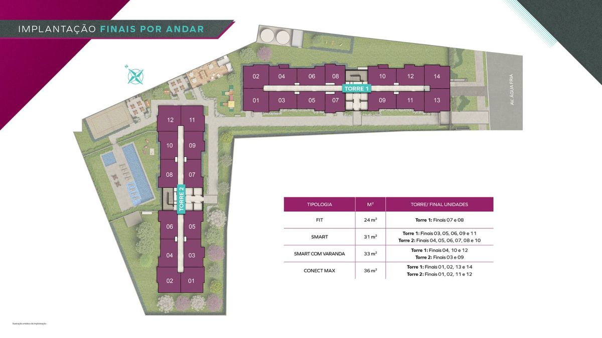 Grand vivaz jardim frança paris construção 33 metros 02 dorm