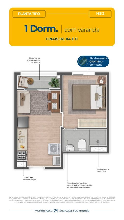 Mundo apto alto do ipiranga construção 25 metros 01 dormitór