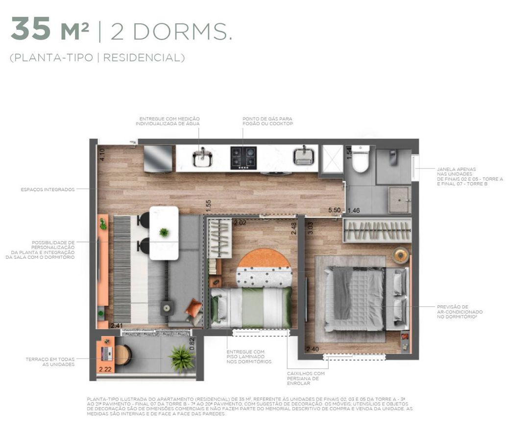 Villa pompéia welconx construtora conx pronto 35 metros 02 d