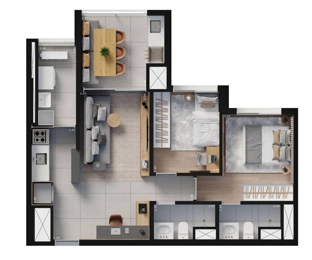 Alta vila romana construtora rem pronto 61 metros 02 dormitó