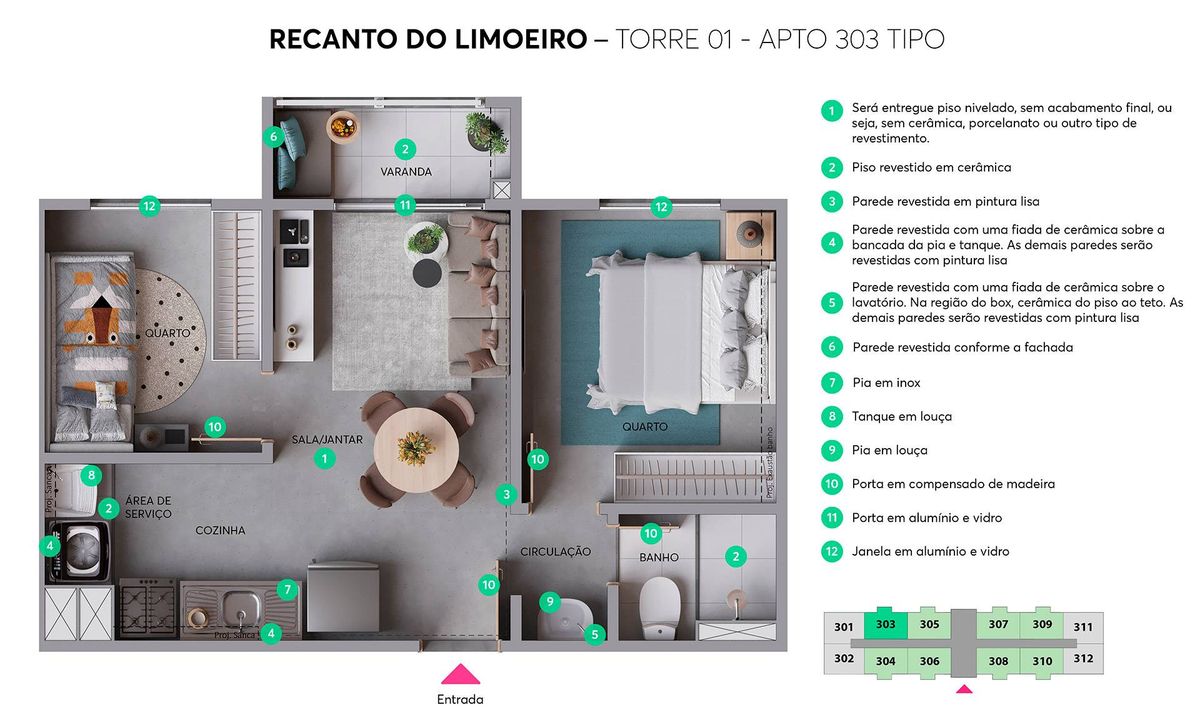 Recanto do limoeiro construtora mrv construção 35 metros 02 