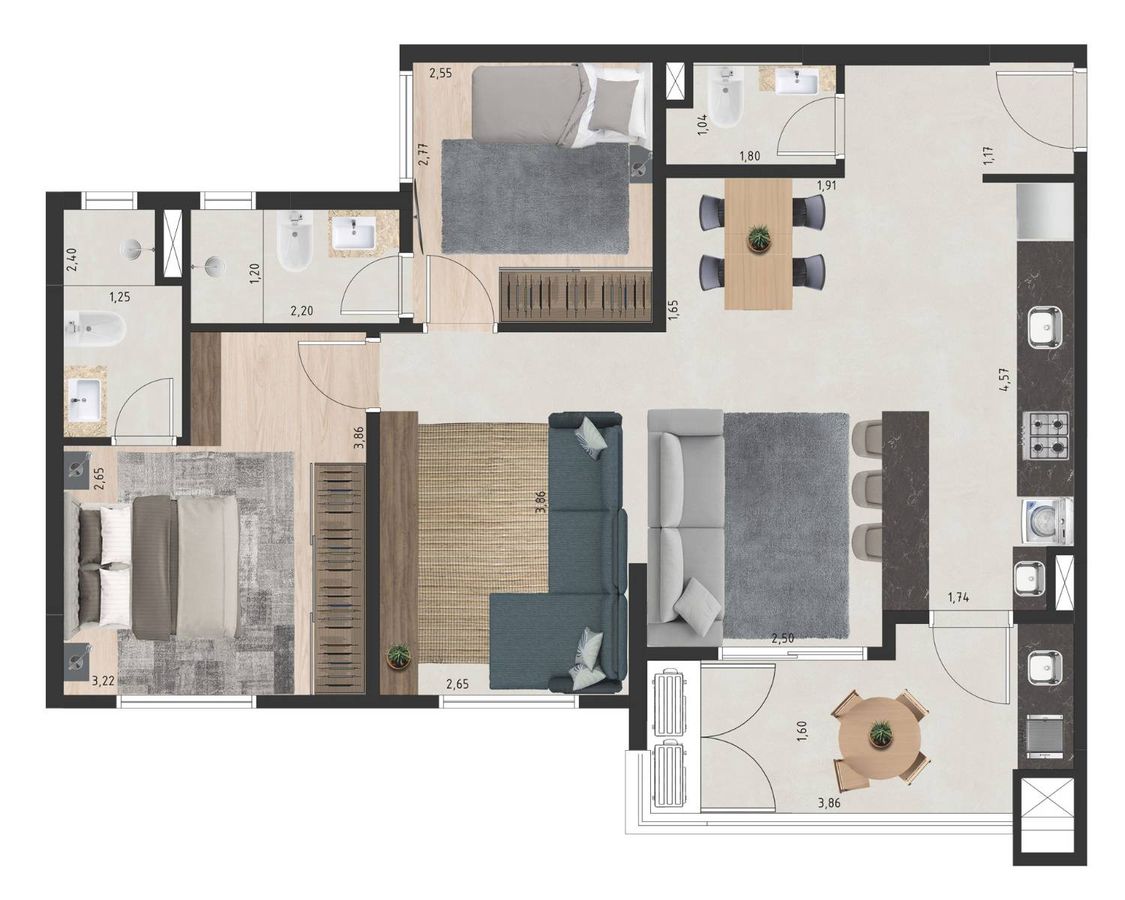 Eco vila primavera construtora eco vila construção 77 metros