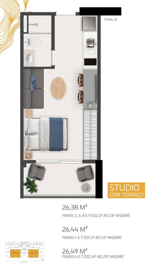Brás 120 construtora reitzfeld construção 26 metros studios 
