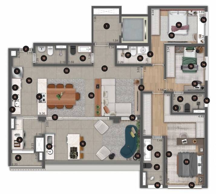 Ateliê 365 construtora mac pronto 152 metros 04 dormitórios 