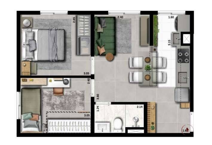 Kz carapicuíba 2 construtora kazzas construção 40 metros 02  - foto 4