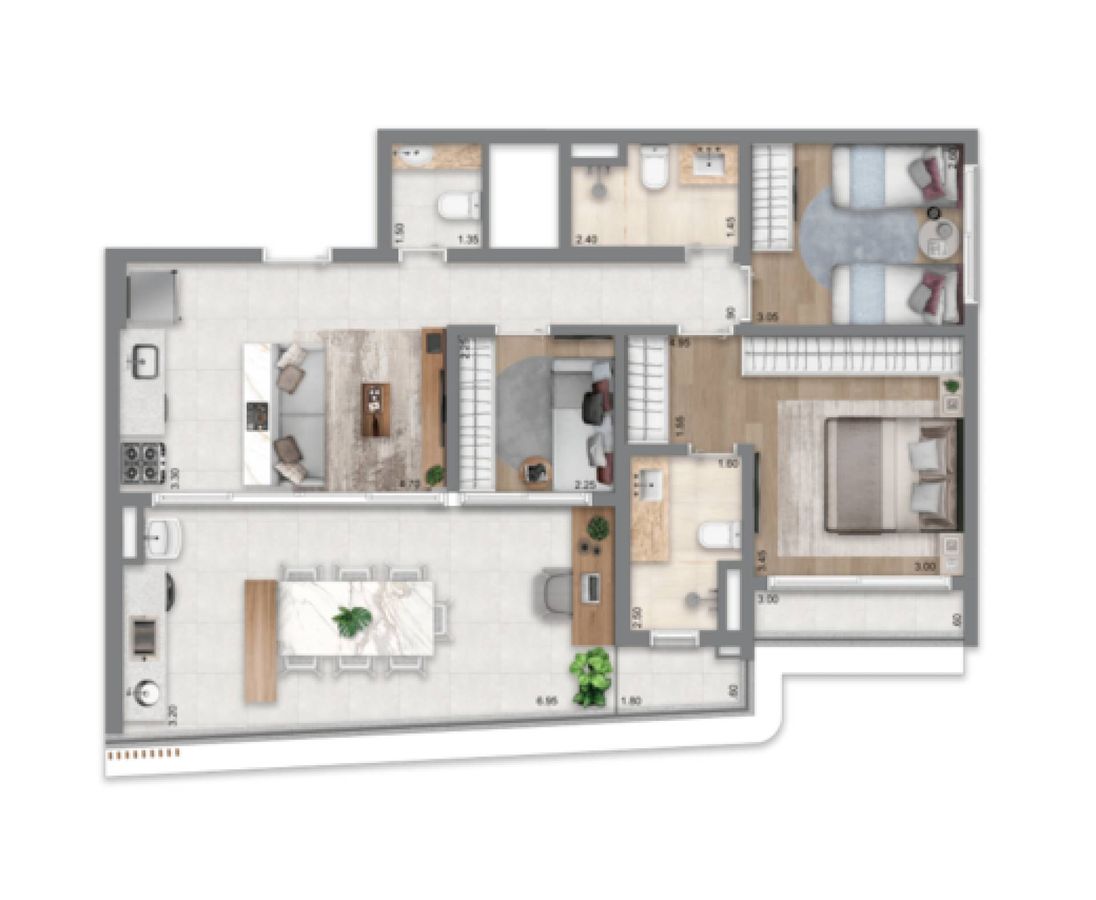 Escape eden construtora cyrela construção 94 metros 03 quart