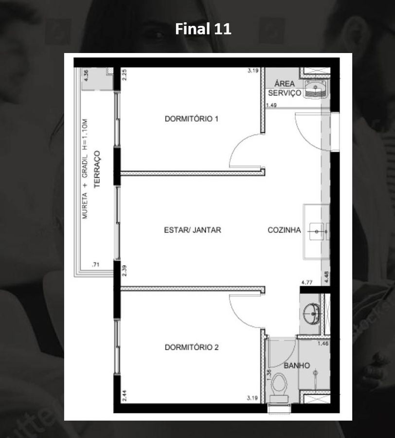 Max álvaro de abreu construtora max pronto 37 metros 02 dorm