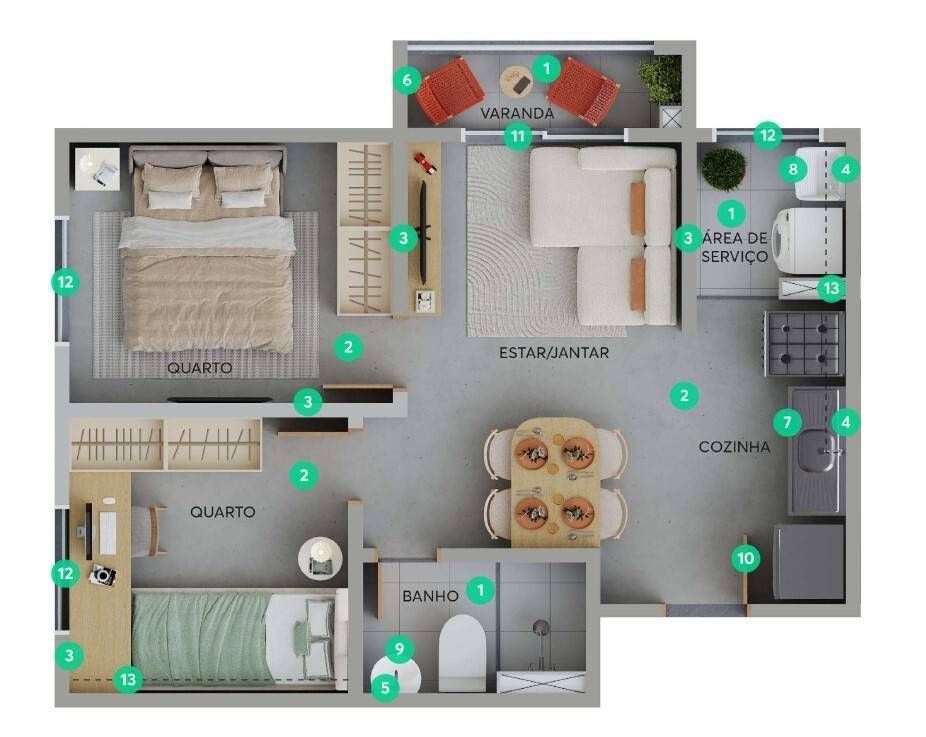 Residencial estoril construtora mrv construção 38 metros 02 