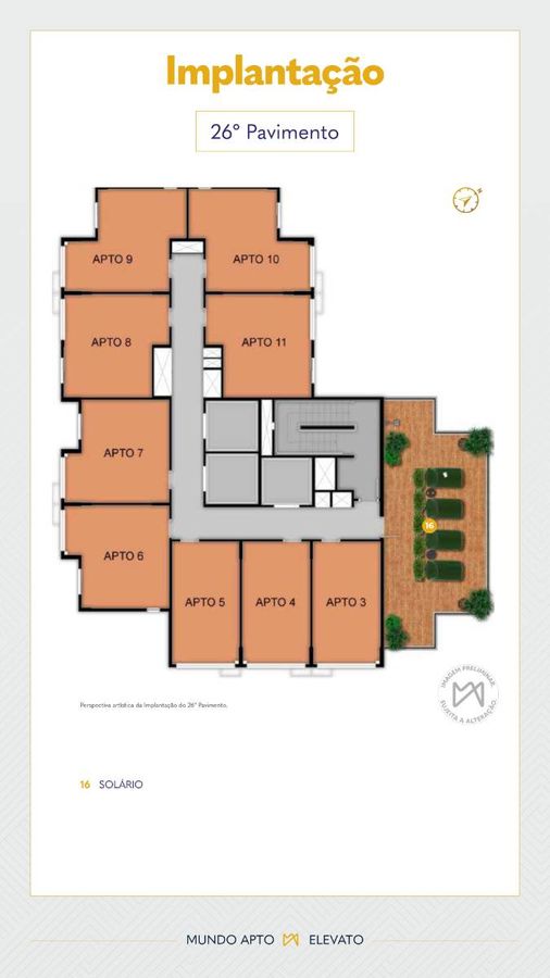 Mundo apto elevato brooklin construção 21 metros studios com
