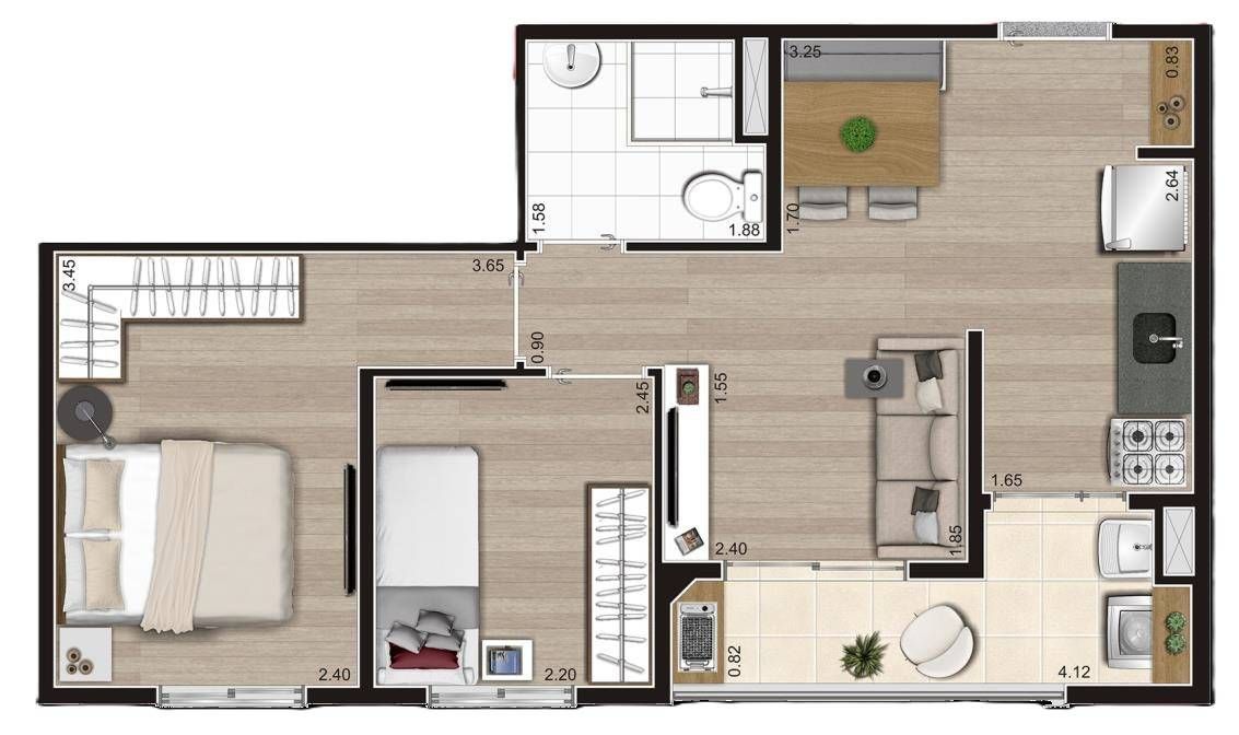 Alto do jardim manacá construtora econ construção 43 metros 