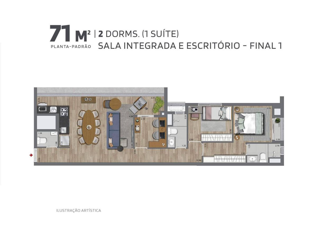 La casa pássaro e flores construtora grupo lar pronto 71 met