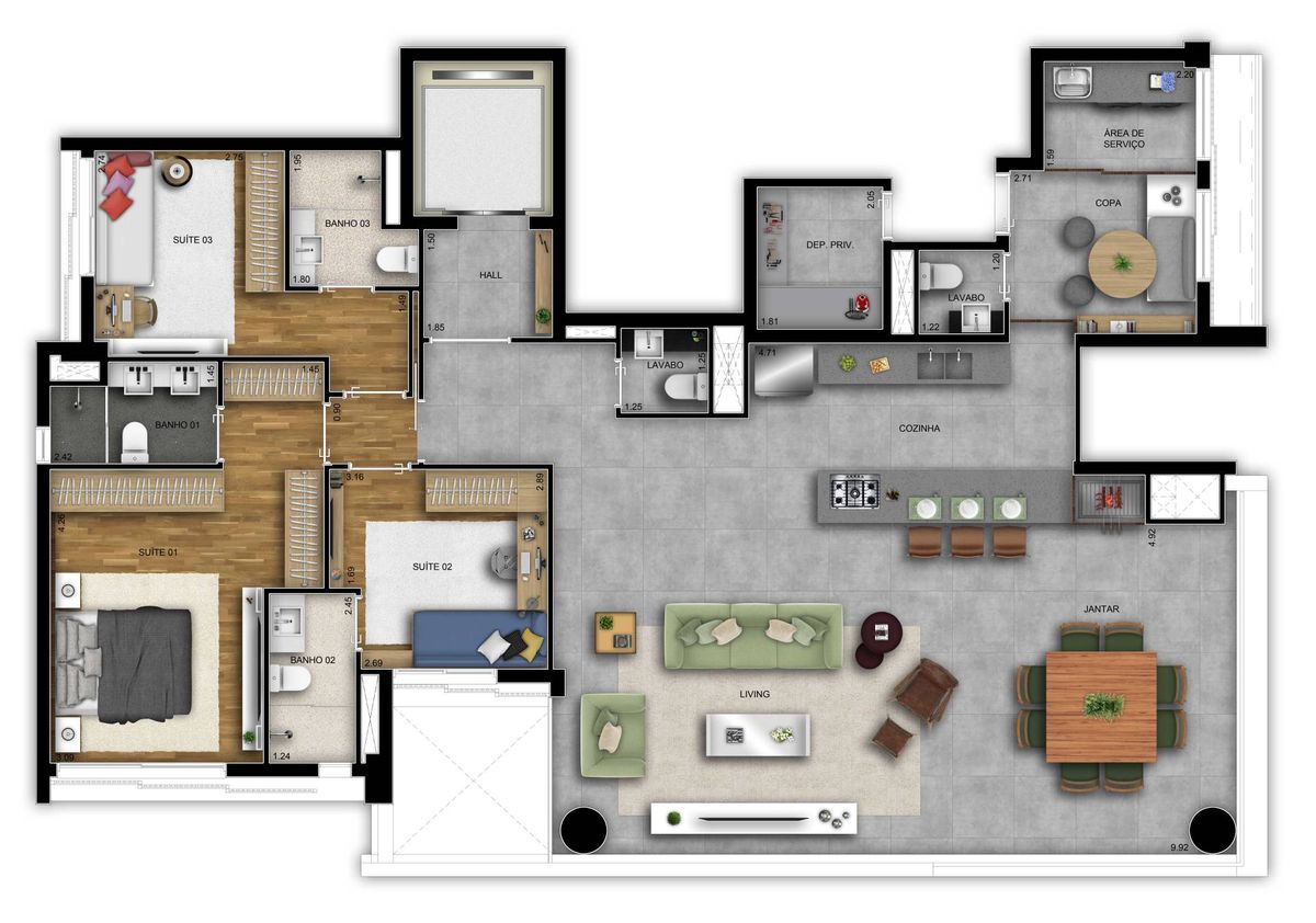 L klabin construtora paes & gregori pronto para morar 154 me