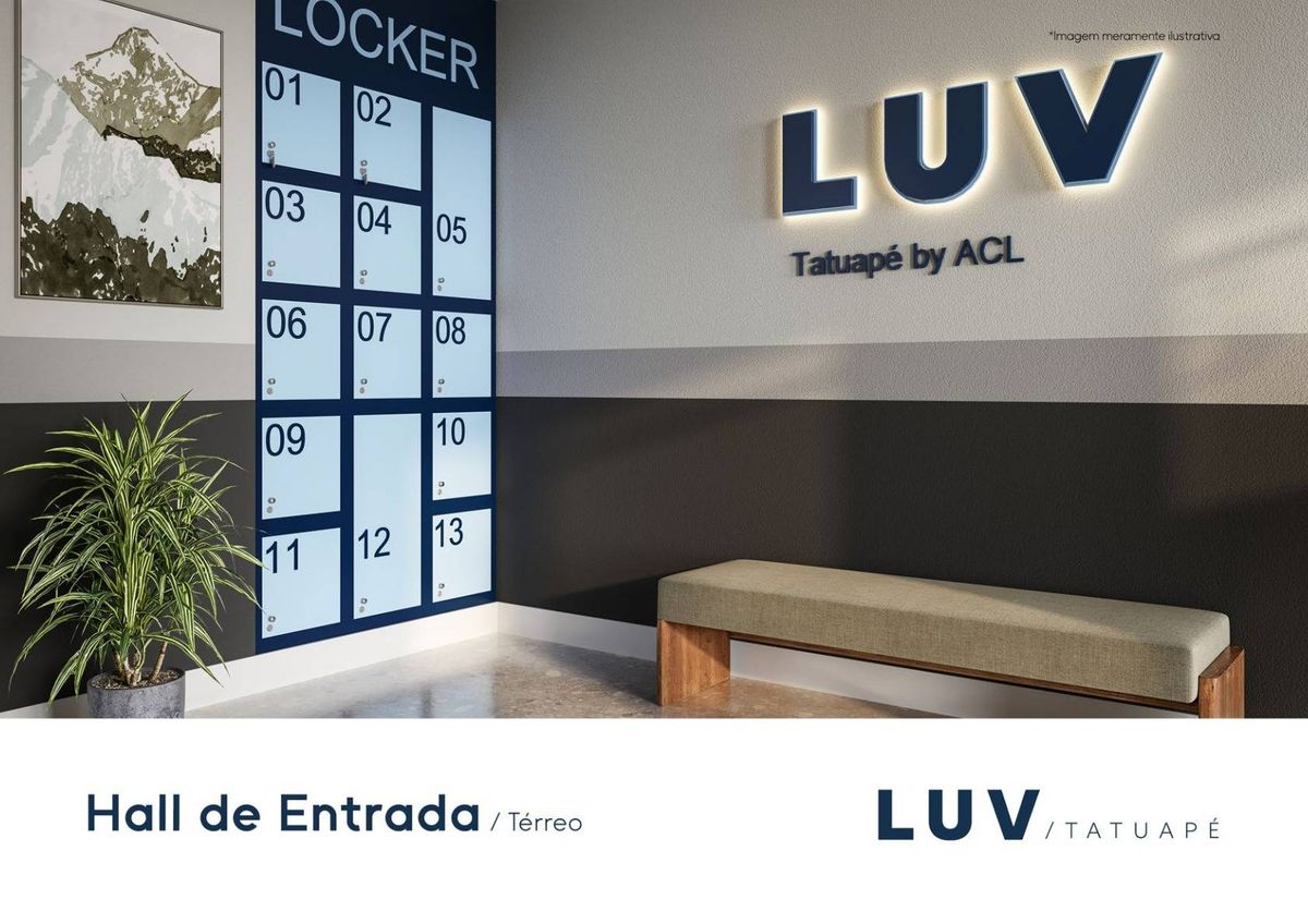 Luv tatuapé acl engenharia lançamento 31 metros 02 dormitóri