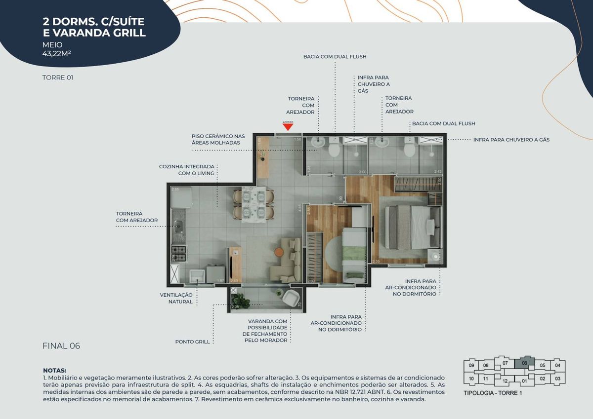 Estilo lapa construtora riva lançamento 37 metros 02 dormitó
