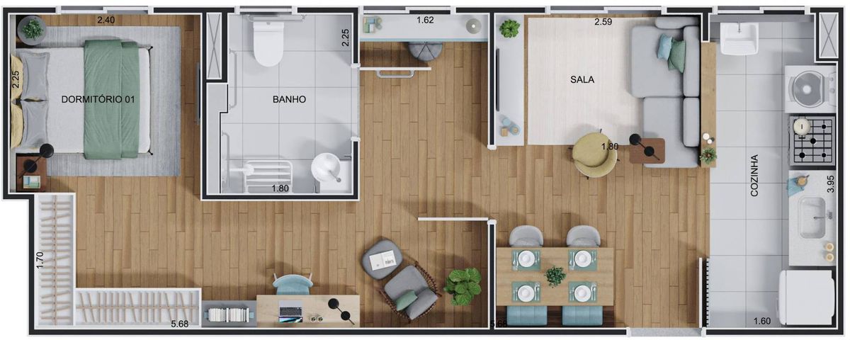 Hm smart freguesia construtora hm construção 43 metros 02 do