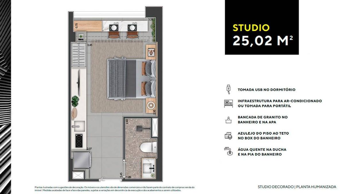Torre bela vista aam incorporadora pronto 24 metros studios 