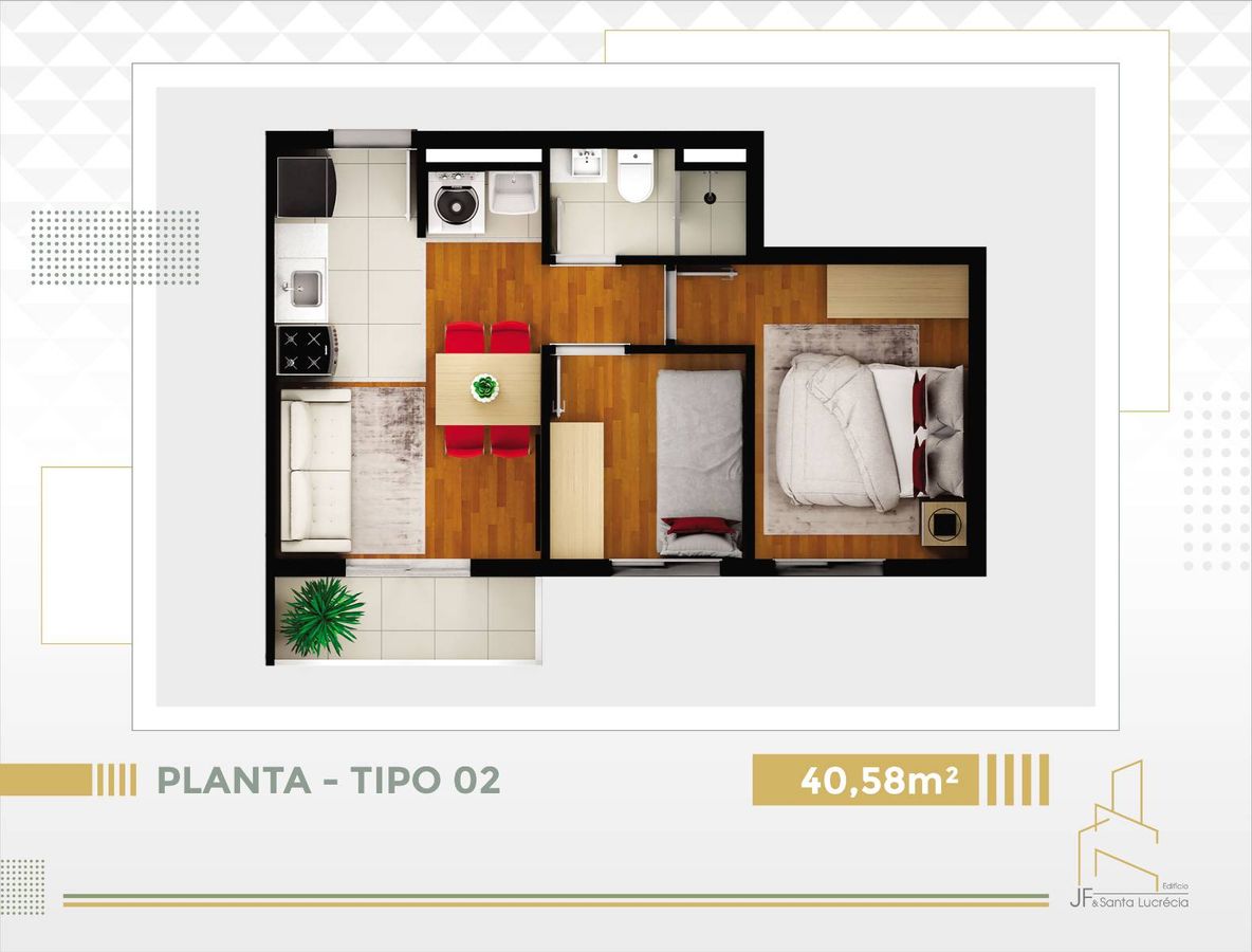 Jf & santa lucrécia construtora jfilho pronto 40 metros 02 d