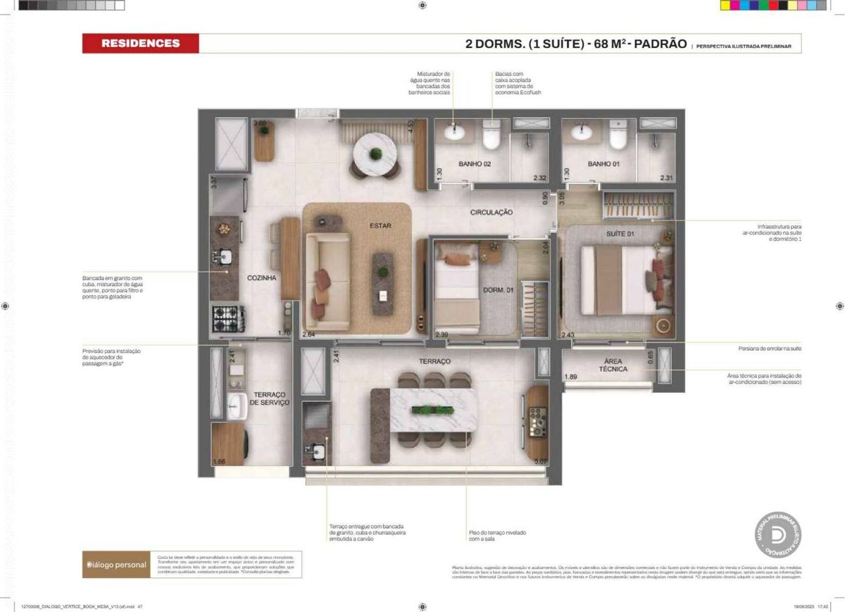 Vertice butanta residences construtora diálogo 120 metros 03