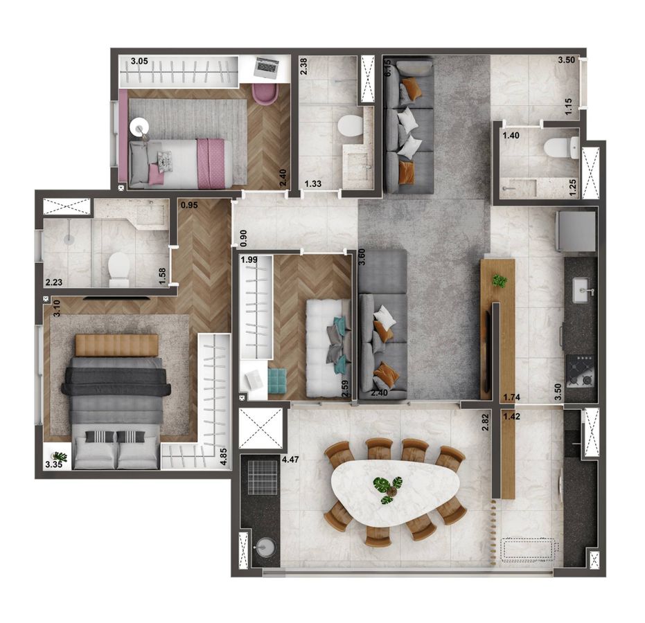Living only ipiranga construtora living construção 84 metros