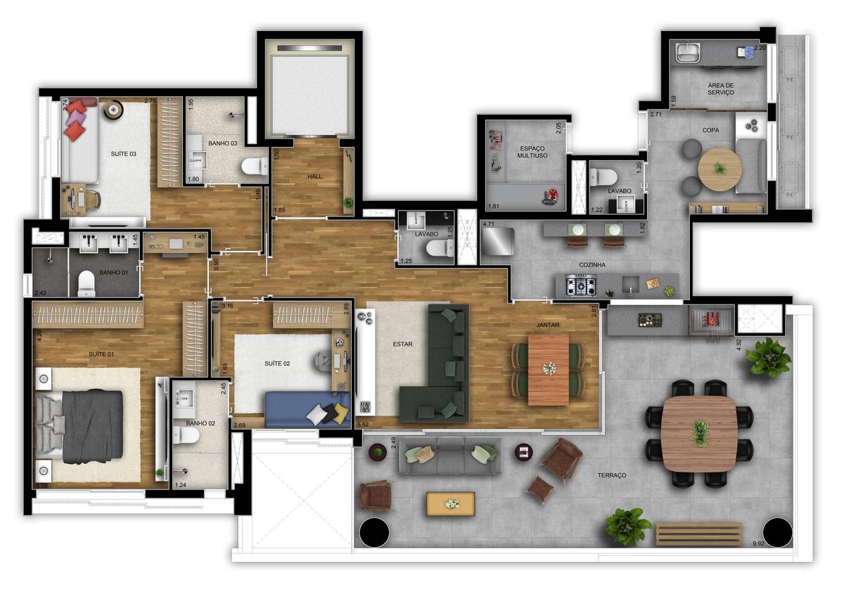 L klabin construtora paes & gregori pronto para morar 154 me