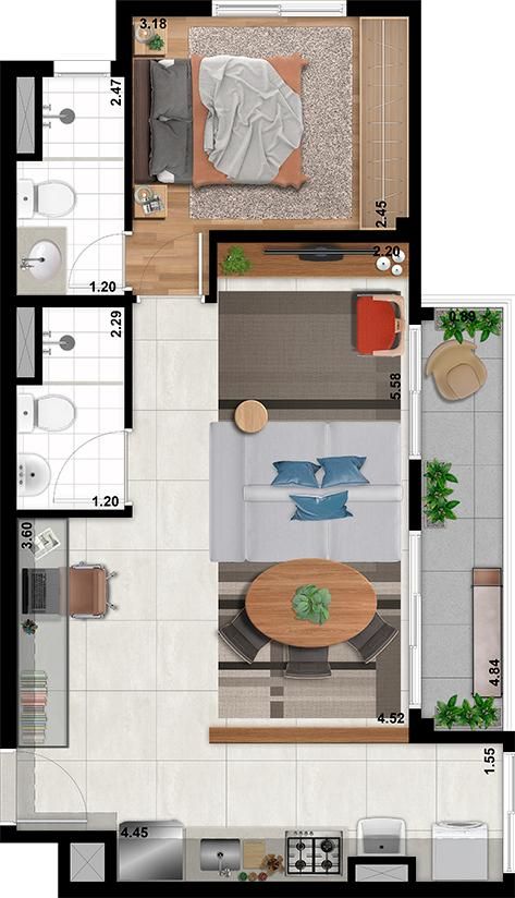 Supreme jardim são paulo construtora nacional global 54 metr