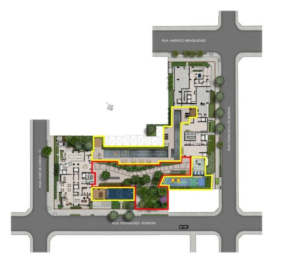 Inside chácara santo antônio construtora teixeira duarte con