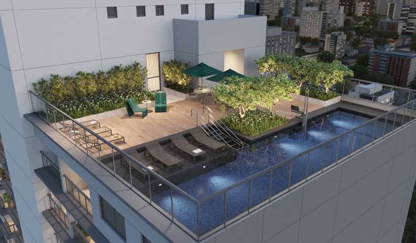Hub brooklin construtora eztec pronto 66 metros 02 dormitóri