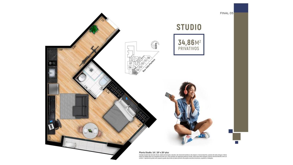 Praça paulicéia construtora ehp construção 31 metros studios
