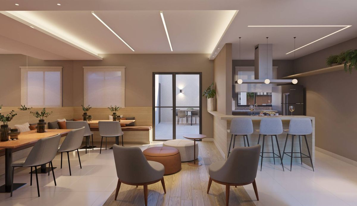 Ipanema 212 construtora pazza construção 36 metros 02 dormit