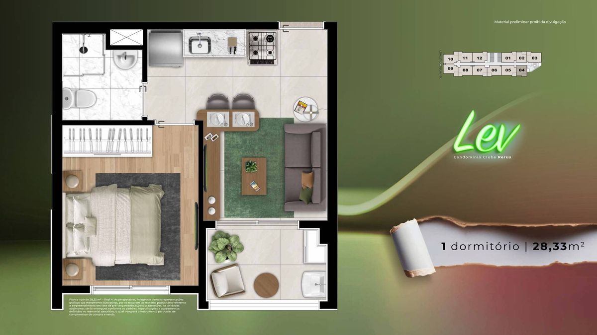 Lev condomínio clube perus construtora golani 36 metros 02 d