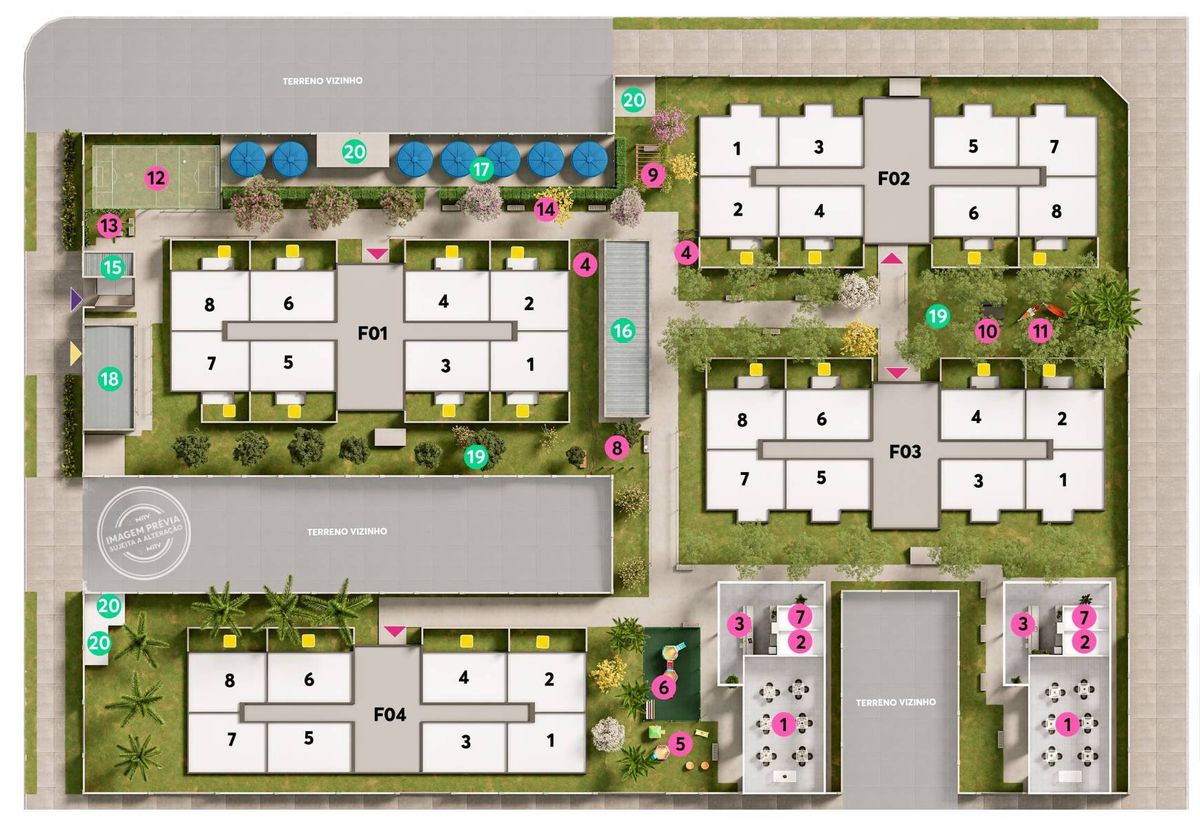 Residencial ipês construtora mrv construção 38 metros 02 dor