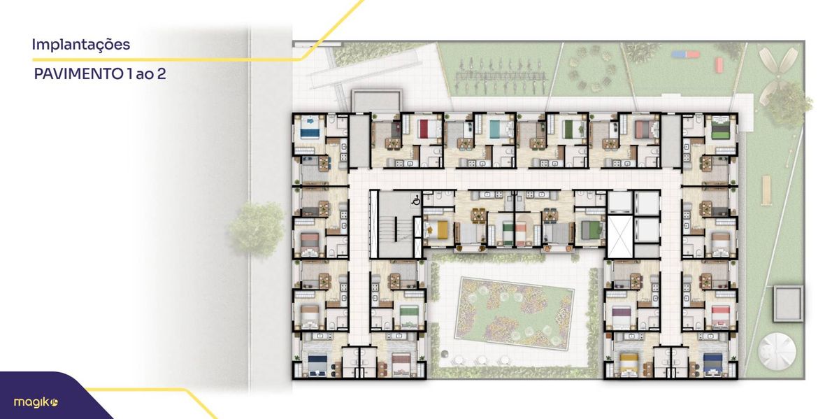 Bemviver praça fortunato construtora magik lançamento 34 met