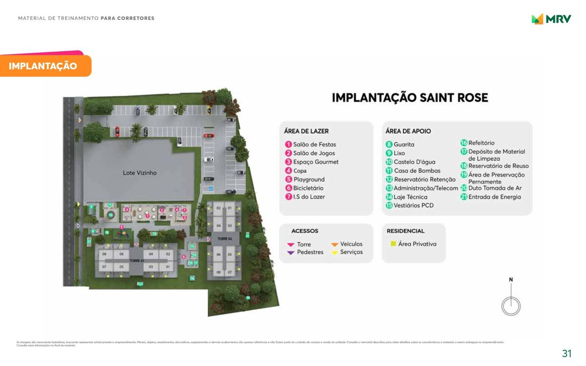 Saint rose construtora mrv construção 38 metros 02 dormitóri