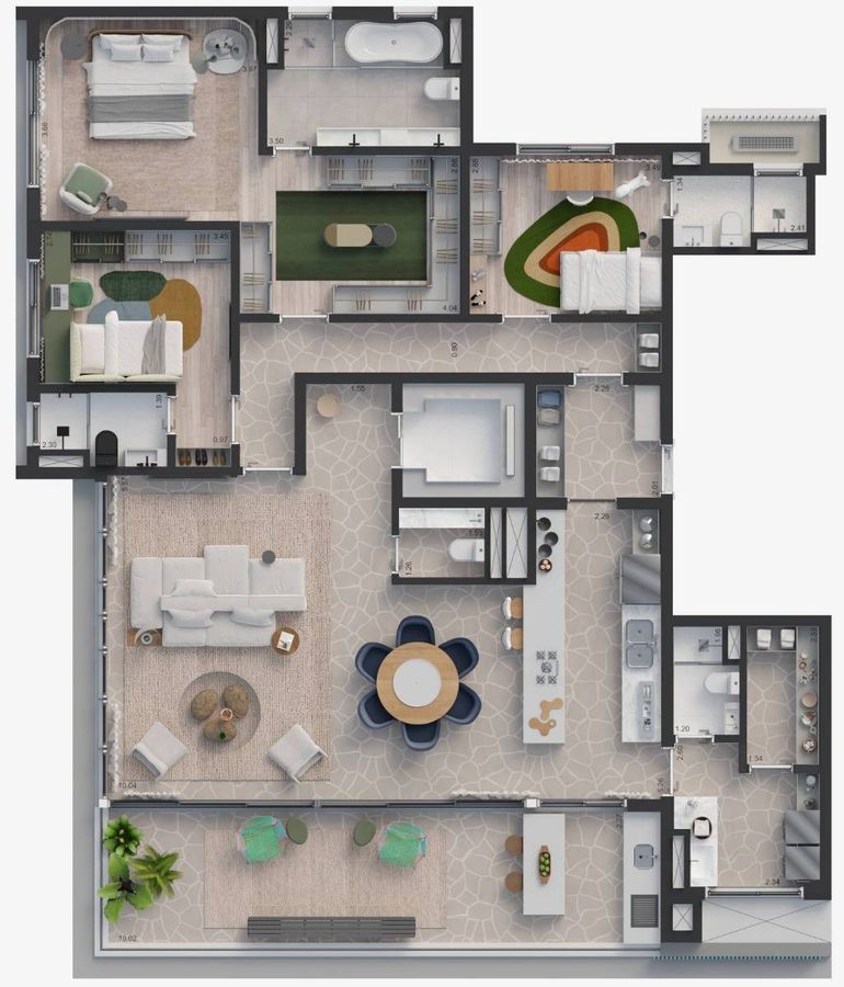 Karpz jardins construtora setin pronto para morar 210 metros