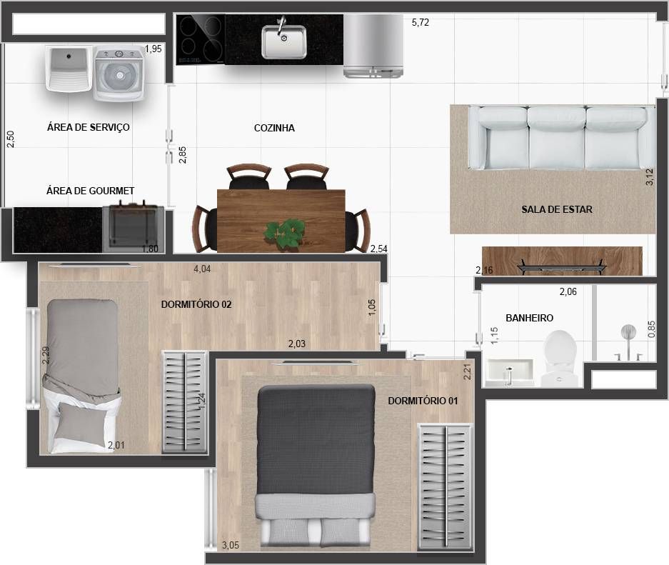 Maximus residences construtora yonder construção 44 metros 0