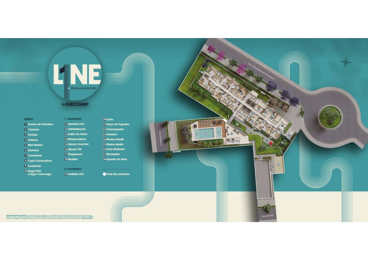 L1ne praça da árvore construtora emccamp construção 30 metro