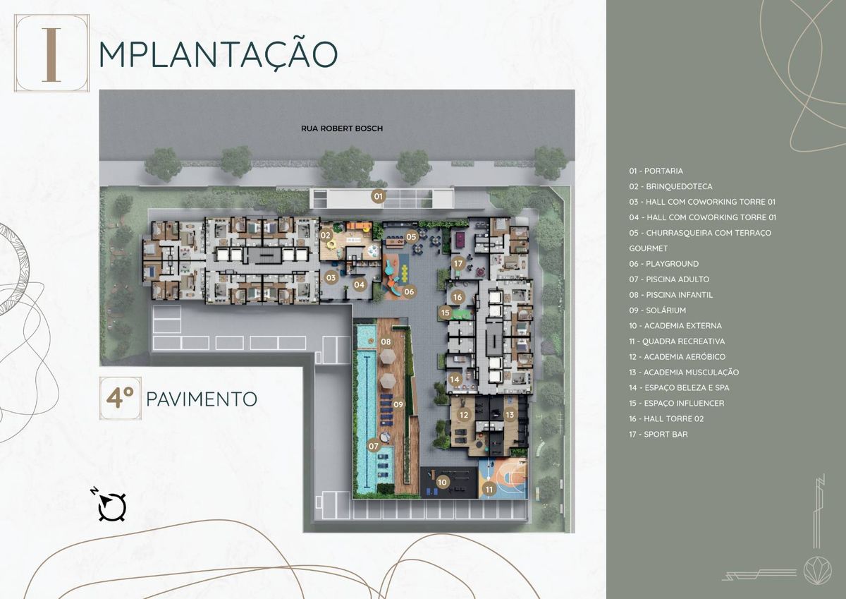 Signature barra funda residence construção 45 metros 02 dorm