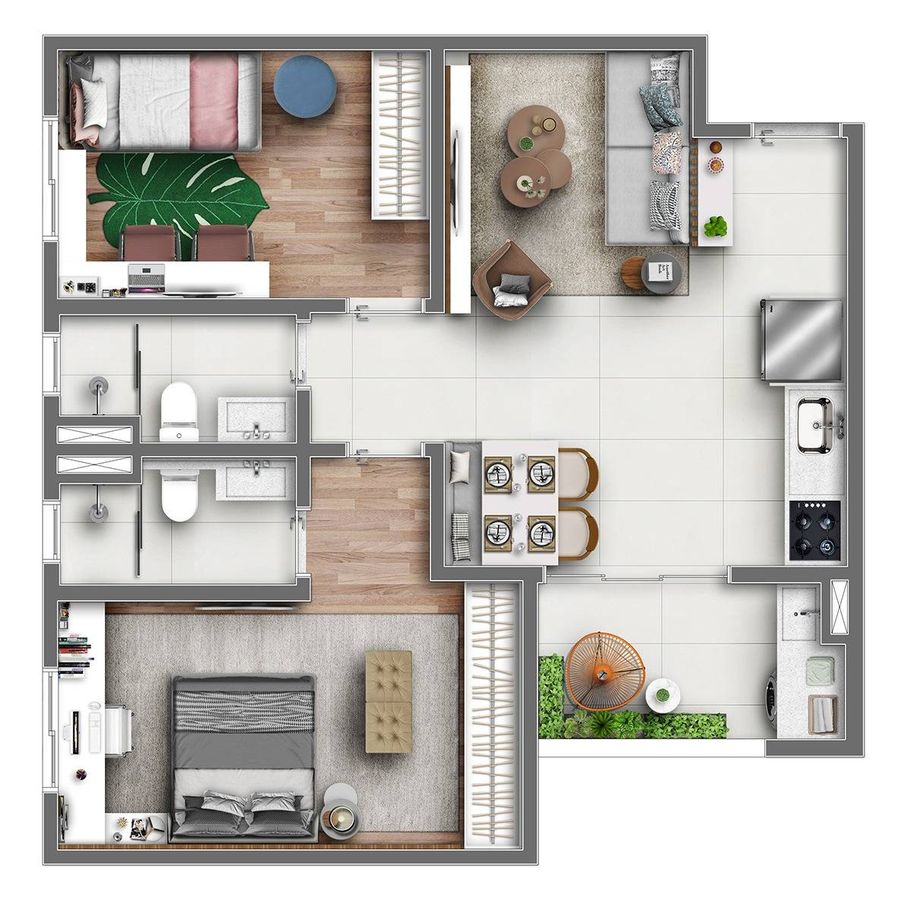 Mirati residenciais construtora macro construção 58 metros 0