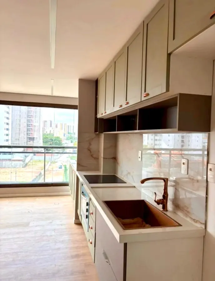 Cozinha moderna com vista