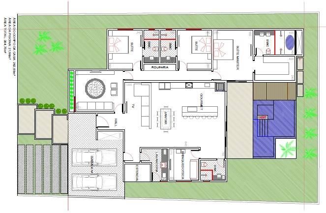 Casa , com 3 quartos - Residencial Cidade Jardim, Sorriso