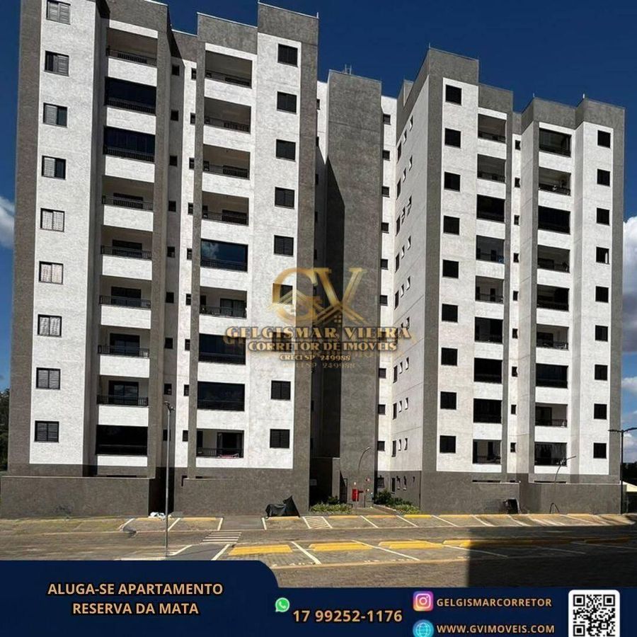 🏡ALUGA-SE APARTAMENTO NO COND.RESERVA DA MATA - BEBEDOURO - SP 🏡 - Apartamento em Jardim São Carlos, Bebedouro - para locação - Gelgismar Vieira
