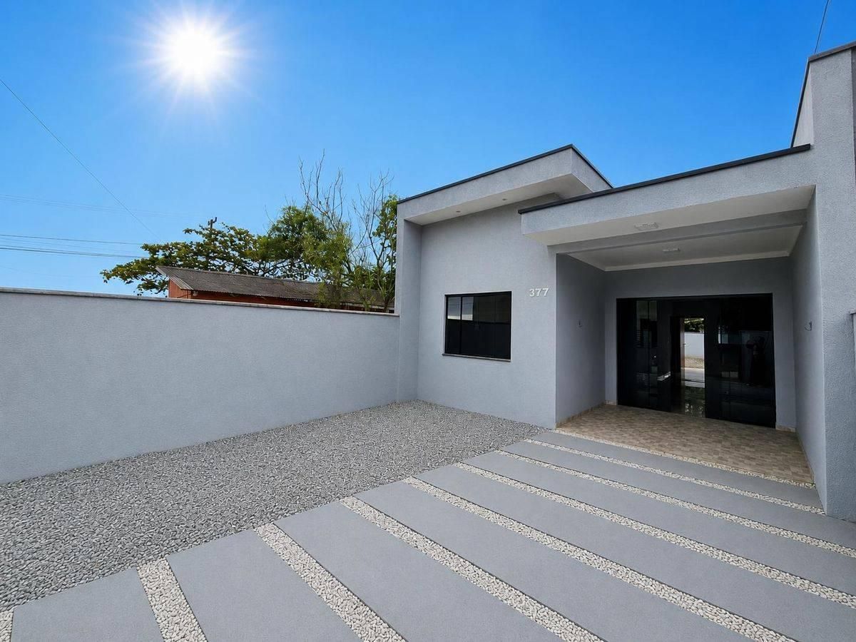 CASA A 300 METROS DO MAR, 3 QUARTOS SENDO 1 SUÍTE, PARQUE - Casa em Parque, Itapoá - à venda - Ampla Engenharia & Imóveis