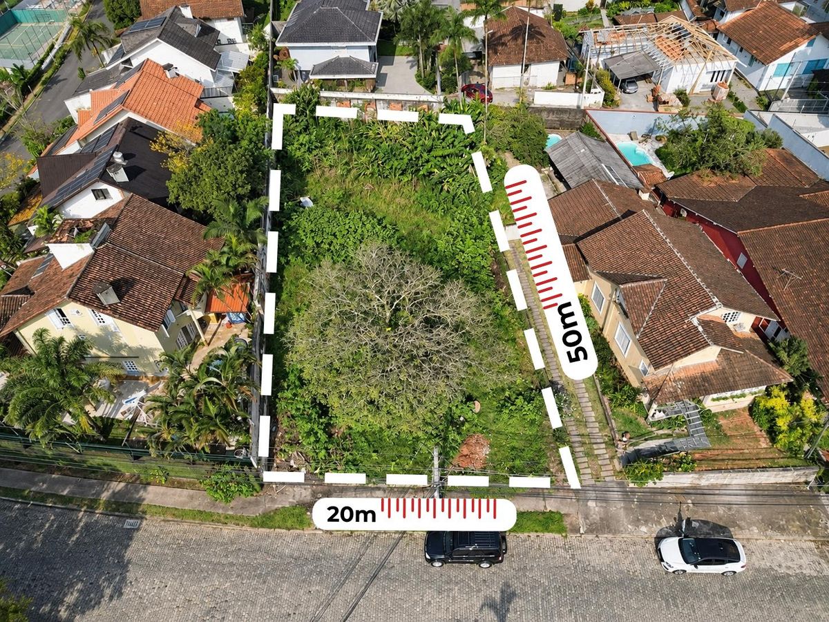 Terreno Amplo com Área Total de 1.000 m² - Lote/Terreno em Atiradores, Joinville - à venda - IMOBILIARIA BORBA