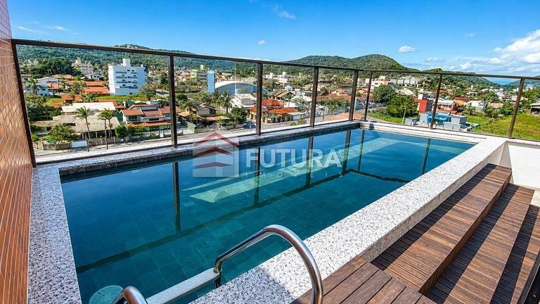 Apartamento 2 quartos em Bombas, Bombinhas: 2 vagas e churrasqueira na sacada - Apartamento em Bombas, Bombinhas - para temporada - PAULA CRISTINA DA SILVA MINELLA NEGOCIOS IMOBILIARIOS LTDA