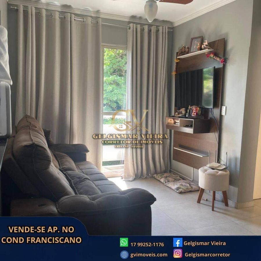🏡 VENDE-SE APARTAMENTO COND. RES. FRANCISCANO - BEBEDOURO - SP 🏡 - Apartamento em Residencial Franciscano, Bebedouro - à venda - Gelgismar Vieira