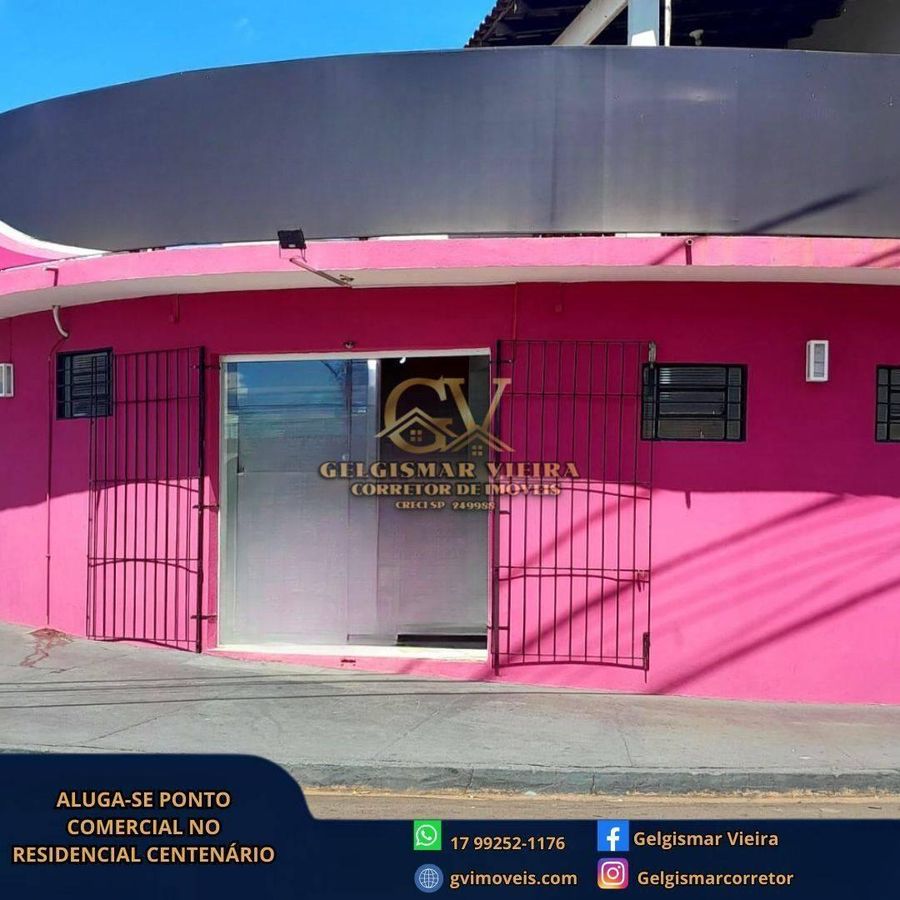 🏡ALUGA-SE PONTO COMERCIAL NO RES. CENTENÁRIO - BEBEDOURO - SP🏡 - Comercial em Residencial Centenário, Bebedouro - para locação - Gelgismar Vieira