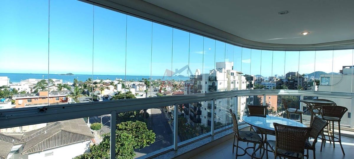Apartamento com 3 suítes mobiliado e climatizado com vista mar